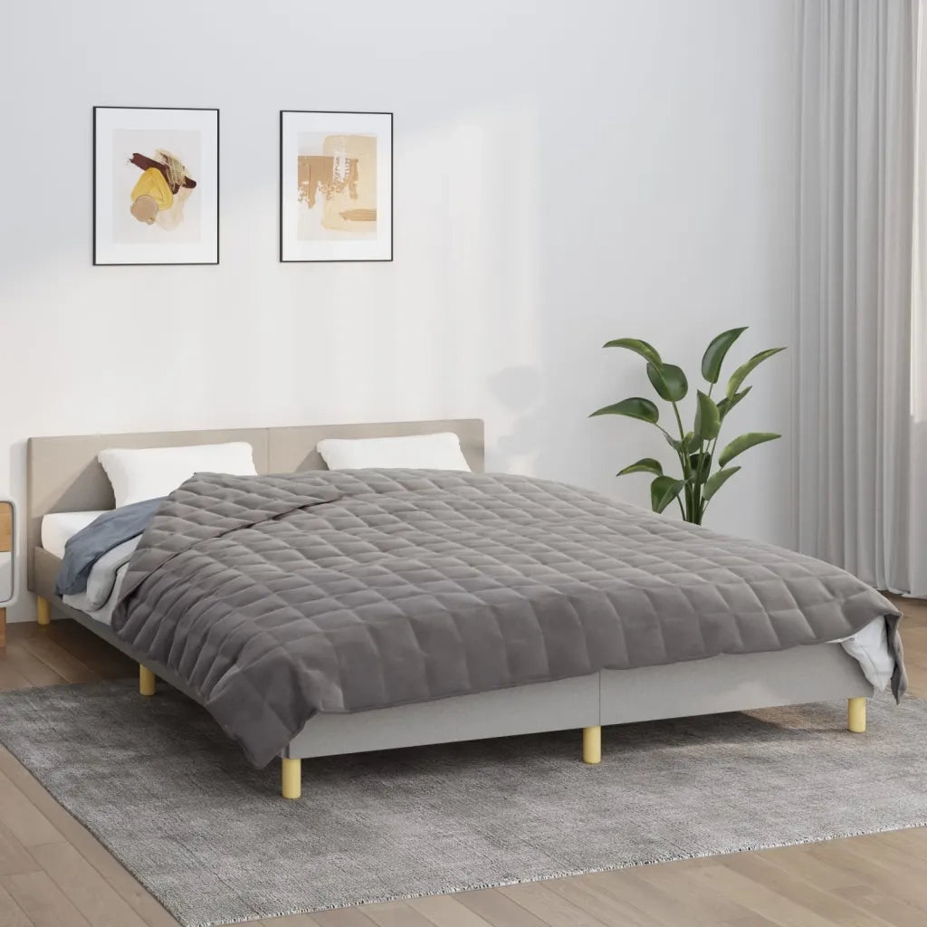 Coperta Ponderata Grigia 220x230 cm 15 kg Tessuto 3154845