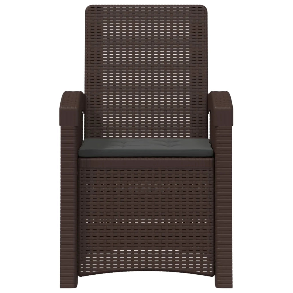 Sedia da giardino reclinabile effetto rattan 8012005