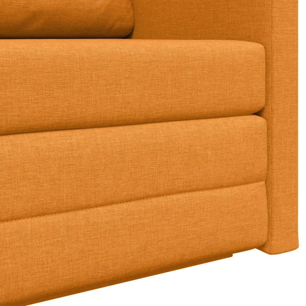 Divano letto | Sof¨¤ letto | Letto singolo 110cm Giallo Scuro Tessuto