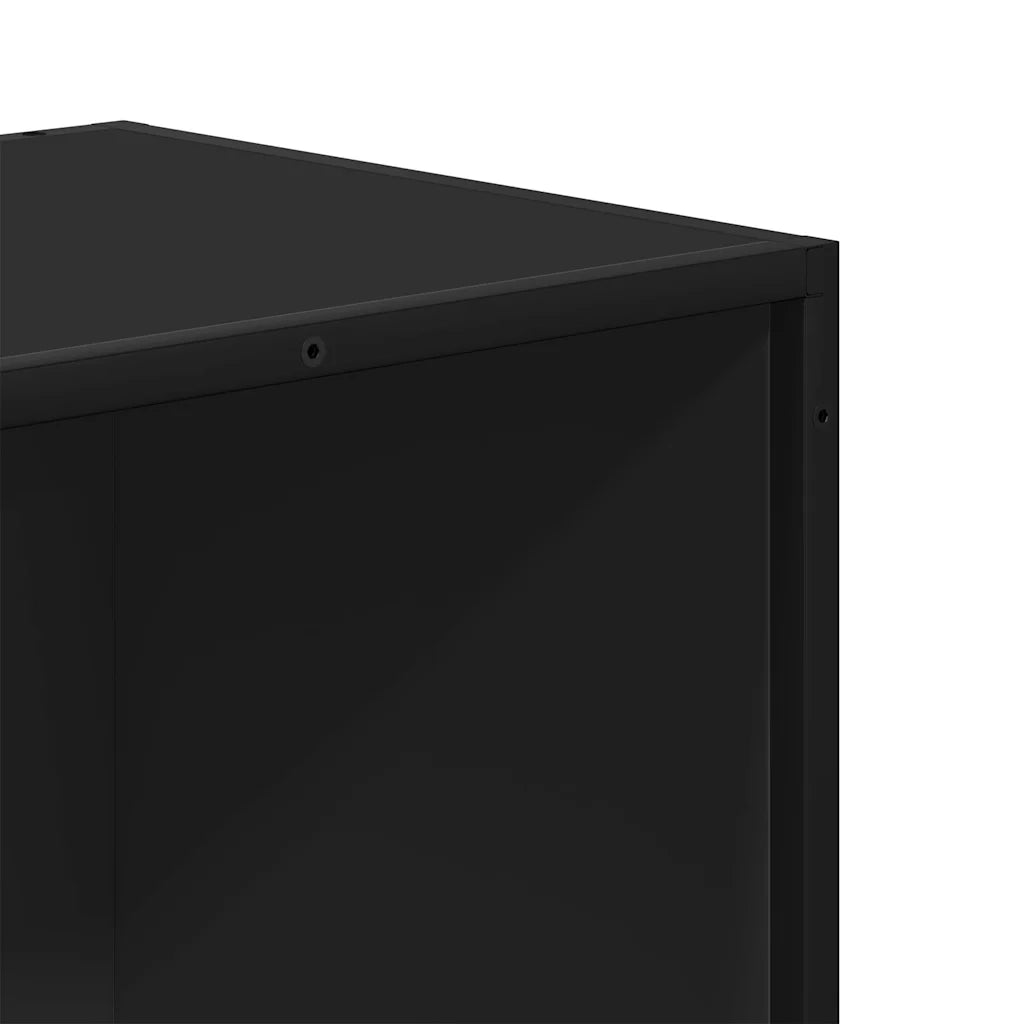 Libreria Nera 80,5x35x170,5 cm in Truciolato 3300855