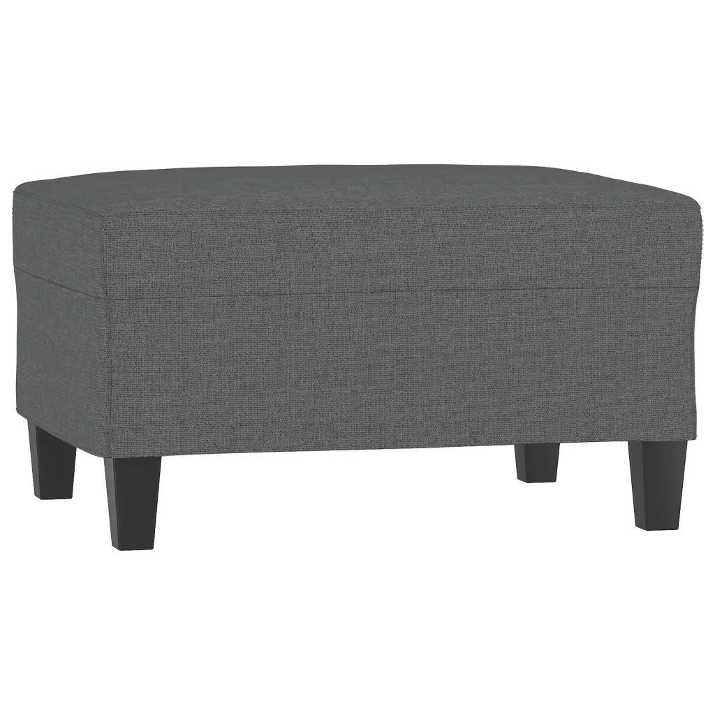 Set di Divani 4 pz con Cuscini Grigio Scuro in Tessuto