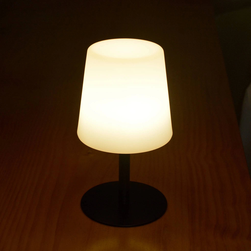 Set di 2 lampada da tavolo led per interni/esterni, nero