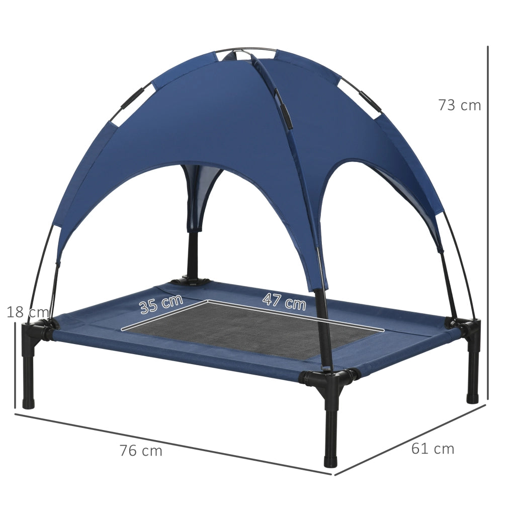 Letto per animali domestici con baldacchino ¨C Minimal ¨C Blu