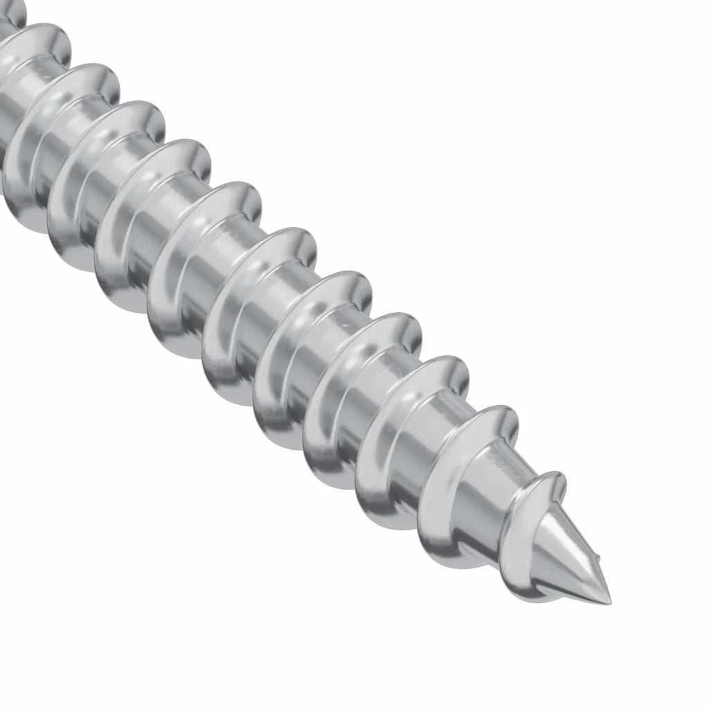 Viti in Legno 9231 pcs Argento Acciaio