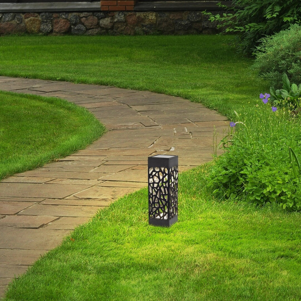 Lampada da giardino solare LED Mora 0,16W 3000K nera Rabalux