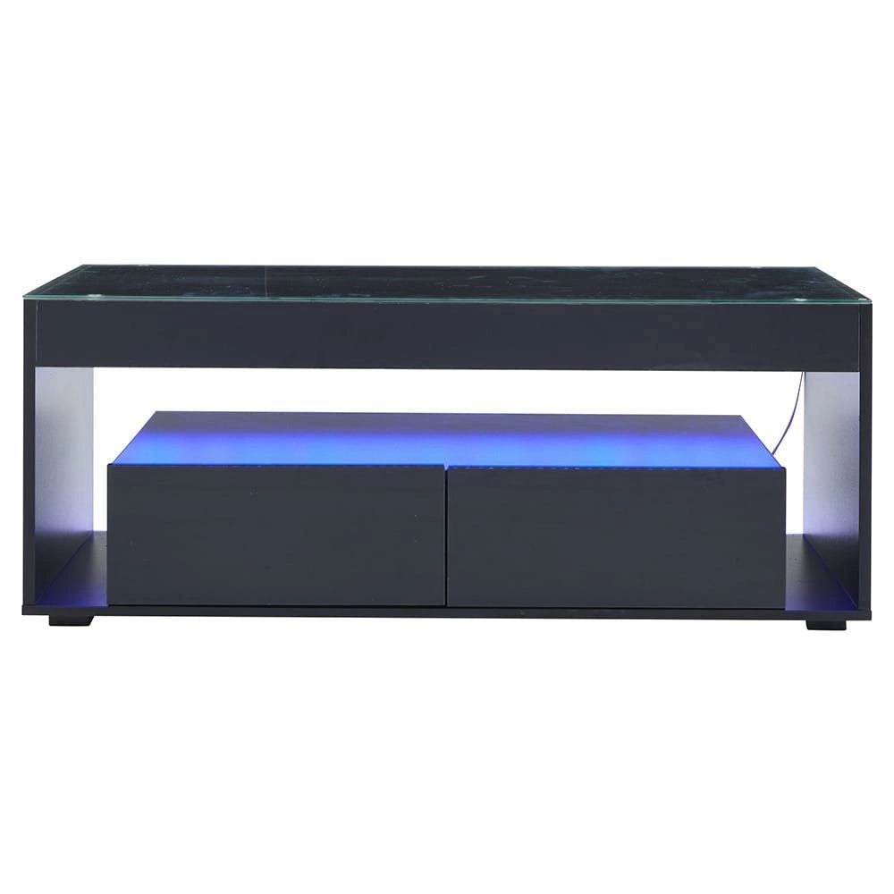 Tavolino-Xylo-Rettangolare LED 16 colori 2 cassetti