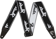 Cinturone per chitarra 51 cm nero-bianco Logo Running WeighLess