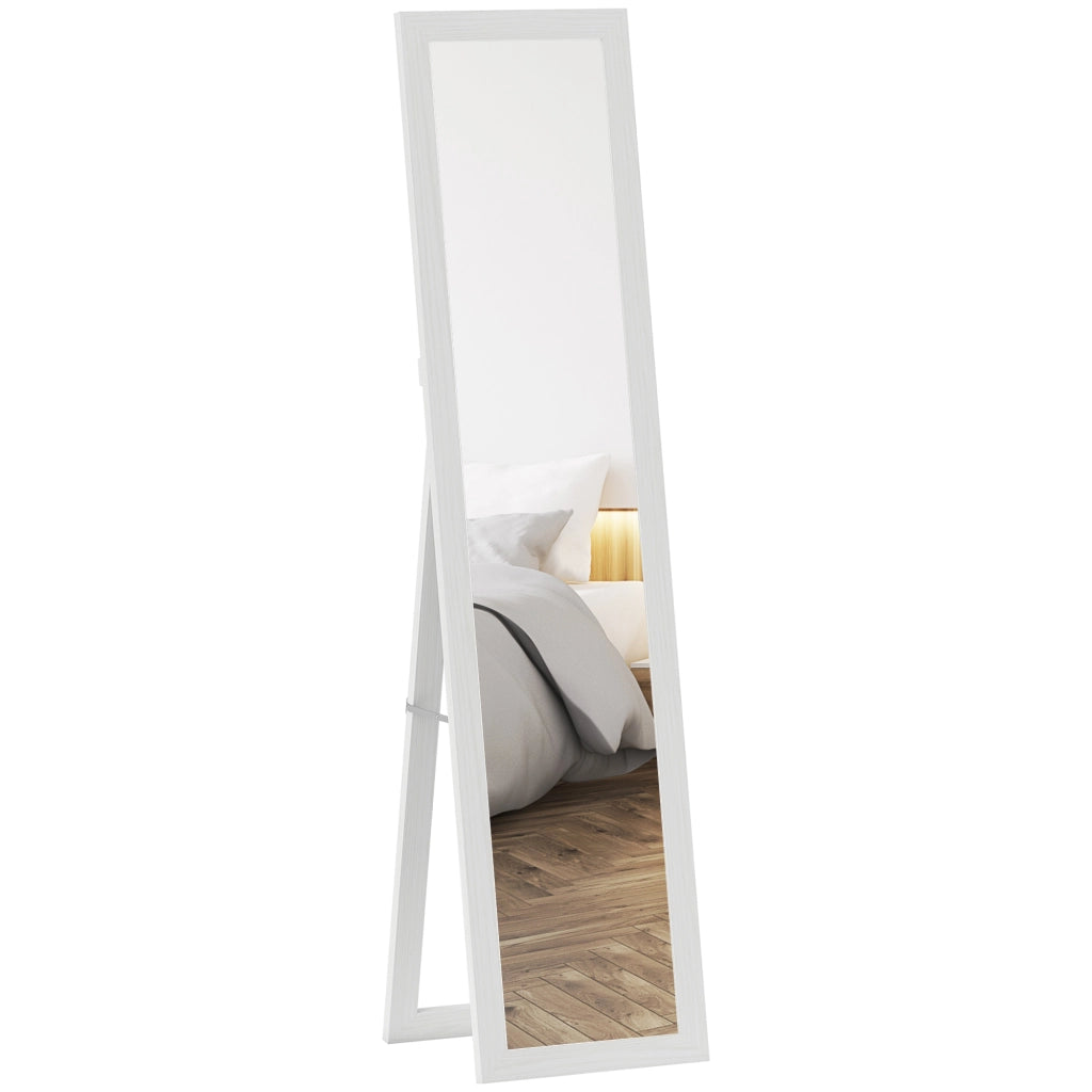 Specchio a Pieno Corpo con Supporto ¨C Minimal ¨C 37x157 cm Bianco