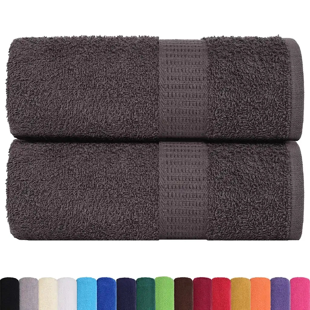 Asciugamani FROGN 2 pz Antracite 30x30 cm 360 g/m² 136673