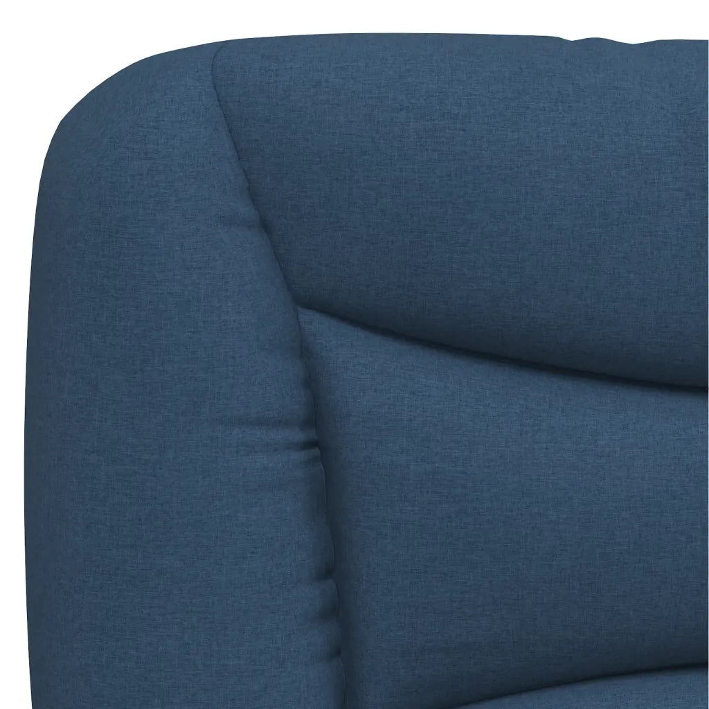 Letto con Materasso Hvar Blu 90x200 cm in Tessuto