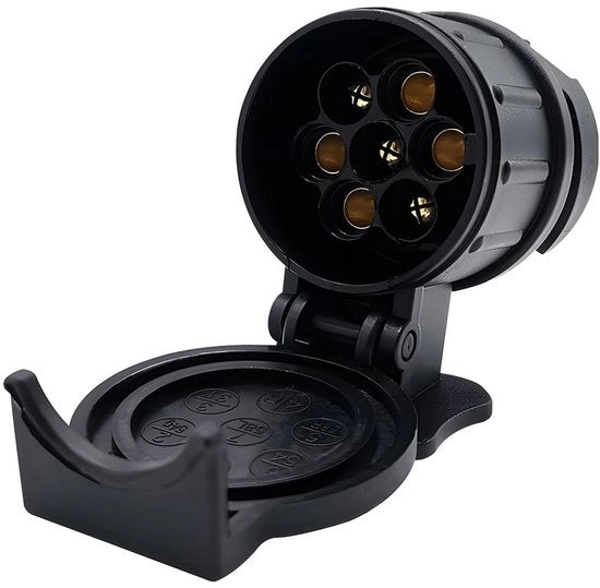 Adattatore per rimorchi - Universale adattatore rimorchio - Nero - 13 a 7 pin - Adatto per caravan - Alta qualità