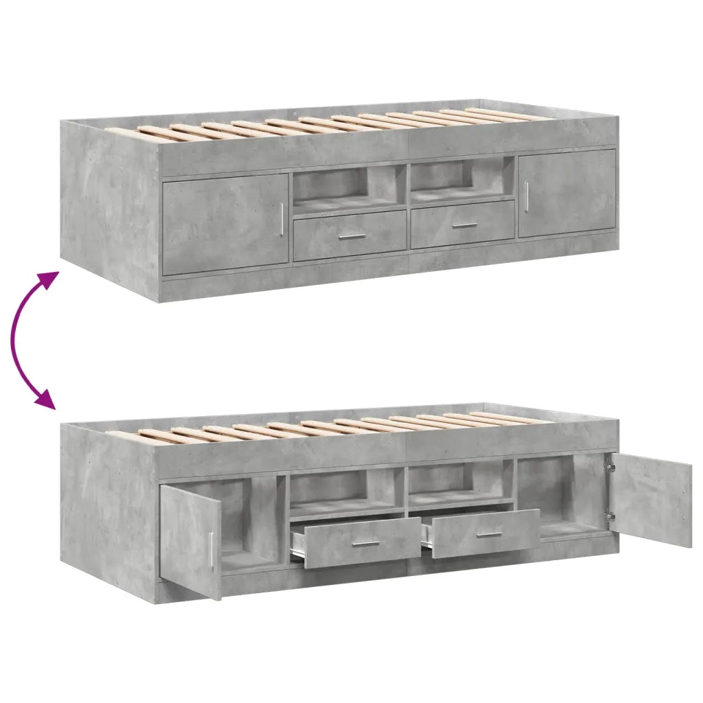 Divano letto | Sof¨¤ letto | Letto singolo con Cassetti senza Materasso 90x200 cm