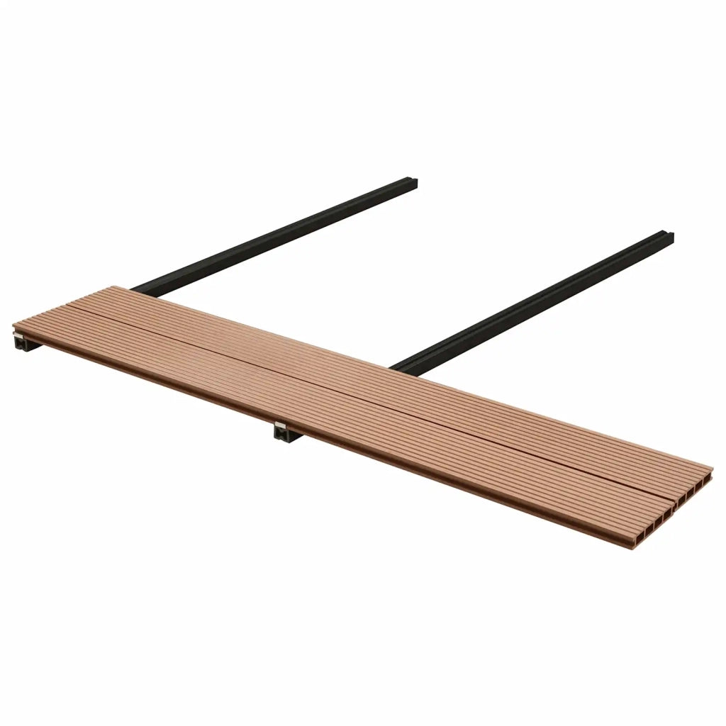Pavimento da Deck 120 pcs Marrone WPC 3444704