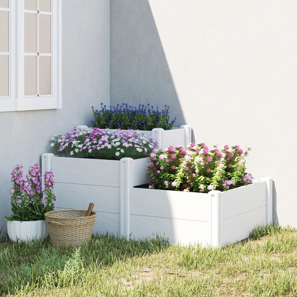 Vaso da Giardino Modulare Impilabile 3 Livelli ¨C Minimal ¨C Plastica