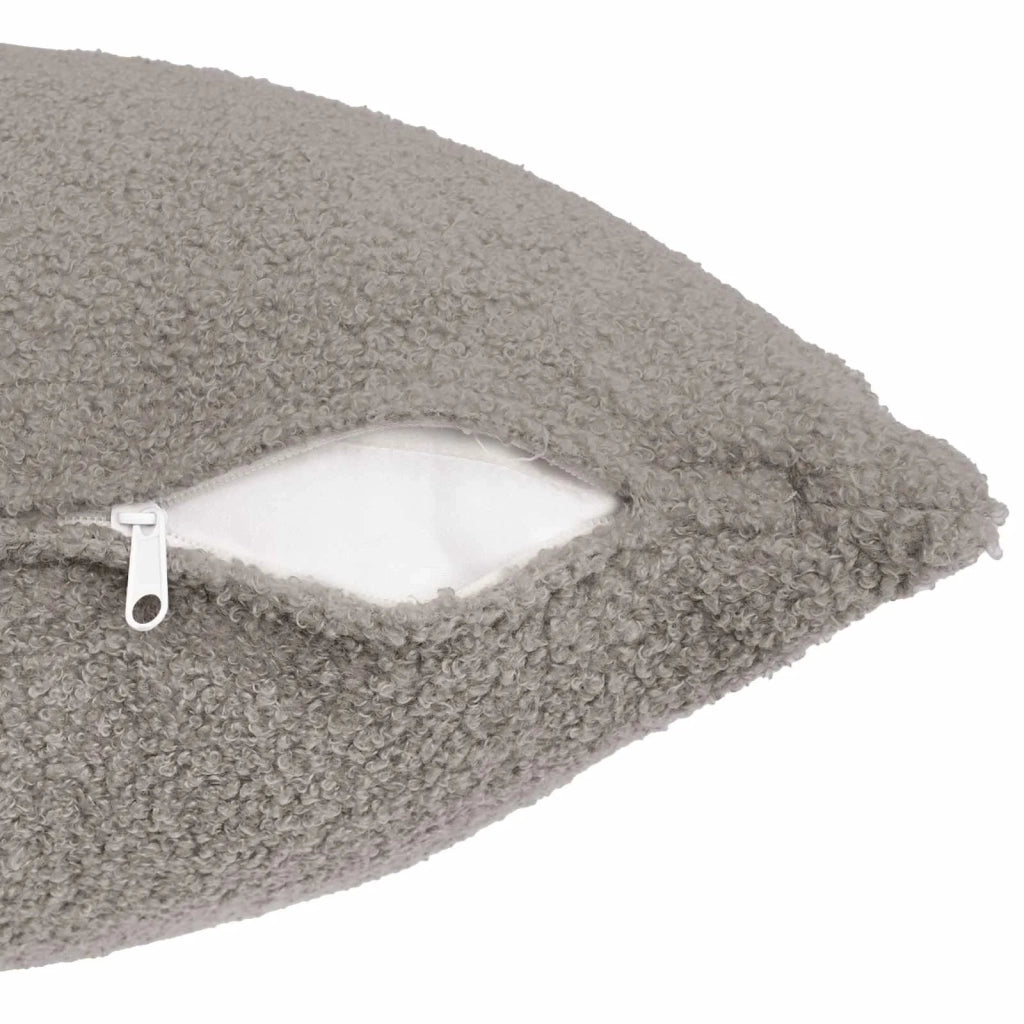 Federa 12 pcs HEERLEN Grigio Chiaro 50 x 50 cm Bouclé 910911