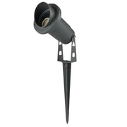 Trade Shop - Faretto Esterno Da Giardino Doppia Istallazione Con Picchetto Staffa Gu10 Ip65 Et-01 - Grigio
