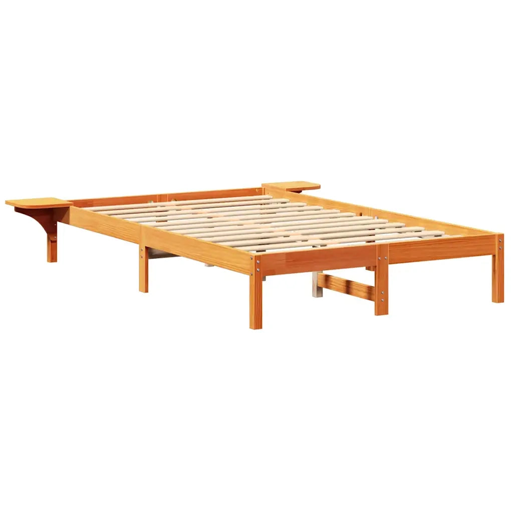 Struttura del letto Marrone cerato 120 x 190 cm Pino massello