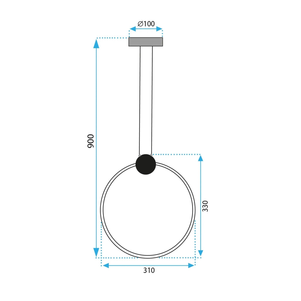 Lampada Da Soffitto Led App1394-cp Old Gold 30cm