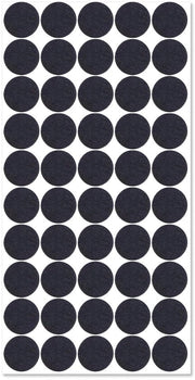Pannelli di protezione per mobili - 50 pezzi - Nero - 20 mm