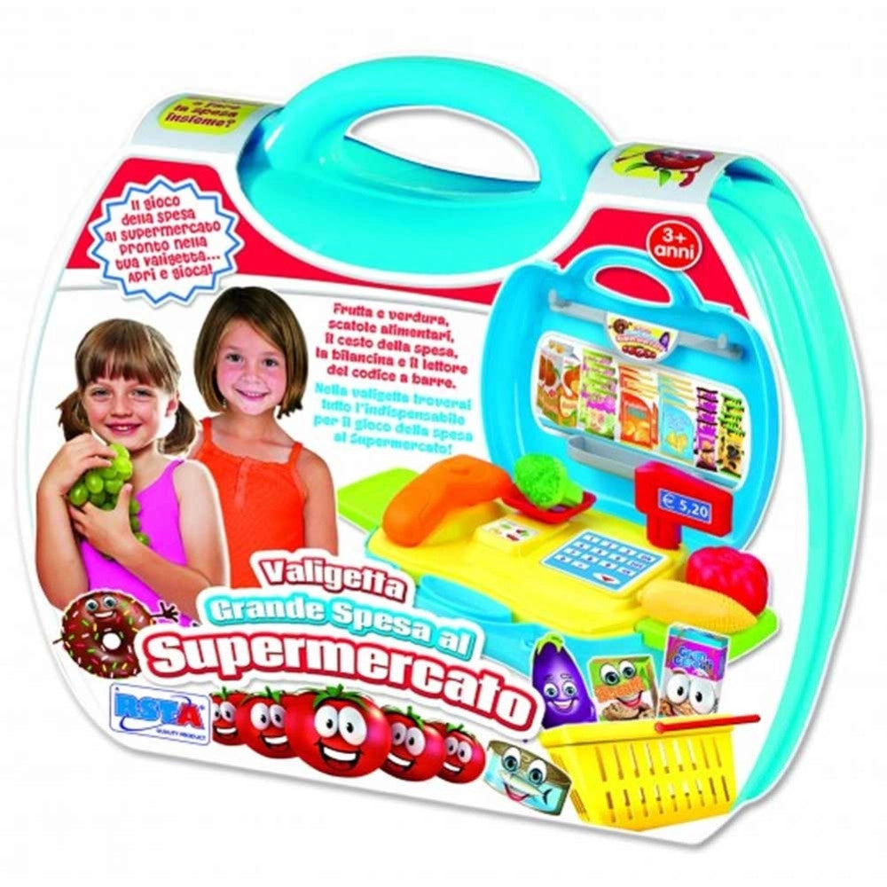 Trade Shop - Valigetta Supermercato Registratore Di Cassa E Accessori Per La Spesa 3+ Anni -