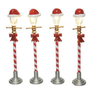 Lampione stradale LED rosso-bianco 10 cm