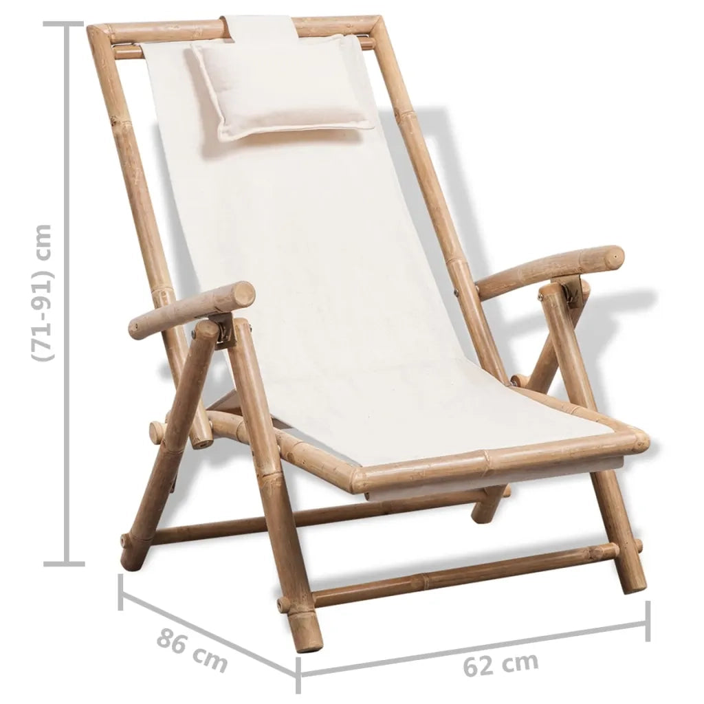 Sedia a Sdraio da Esterno in Legno di BambÃ¹ cod mxl 12058