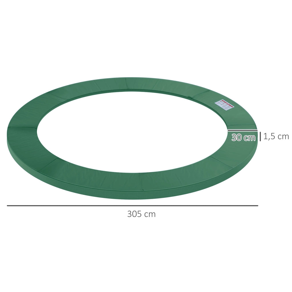 Set di accessori per trampolino: copertura perimetrale, rete di sicurezza, telo di copertura per esterni, per trampolini da 8 a 15 piedi, ? 305 cm,