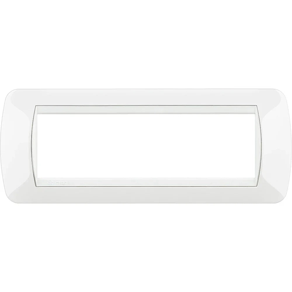 Living Int. - Placca 7 posti bianco - L4807BI