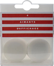 Scatola Exacompta con 4 magneti F32 - diametro 32mm - Bianco - 32000E