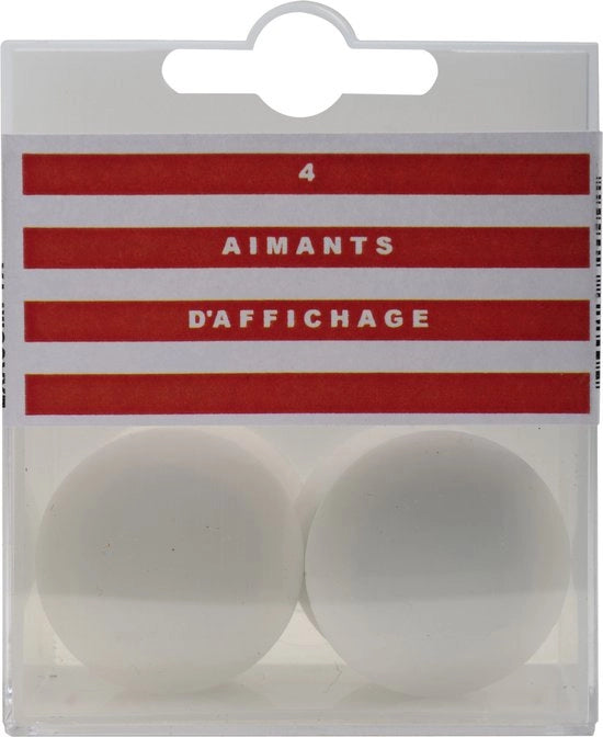 Scatola Exacompta con 4 magneti F32 - diametro 32mm - Bianco - 32000E