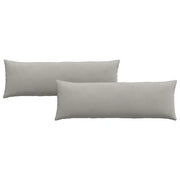 Cuscini da Divano 2 pz | Cuscini per sedie Grigio chiaro 120 x 40 cm Tessuto