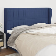 Testiera ad Orecchio Blu 203x23x118/128 cm in Tessuto 3118222