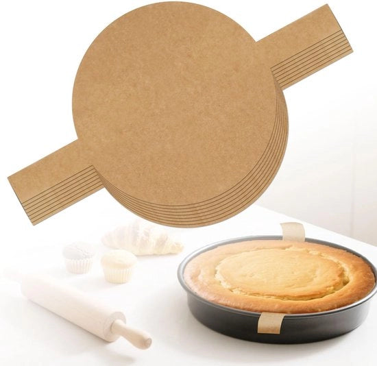 Forme per biscotti 100pz Preformate Ronde - Pergamino a doppia faccia Siliconizzato - Antiscorrosivo - Ideale per Toast - Frittelle di banana - Caffè