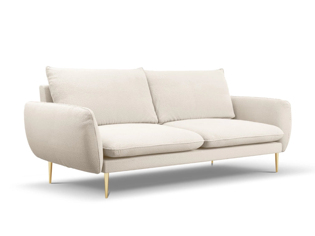 Cosmopolitan Design - Divano "Vienna" 4 posti in bouclé beige 