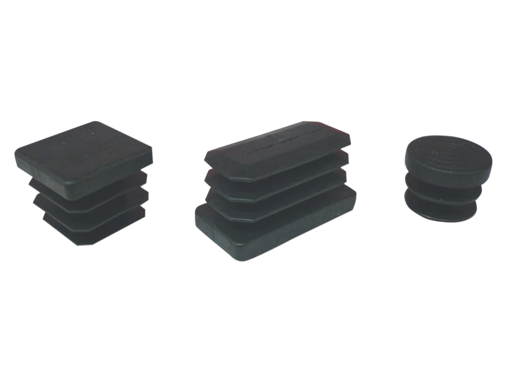 BL PUNTALE ALETTATO TONDO 25 MM NERO 8 PZ- 5,0 blister