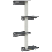 Albero tiragraffi per gatti 4 piani ¨C zephmum ¨C 137cm
