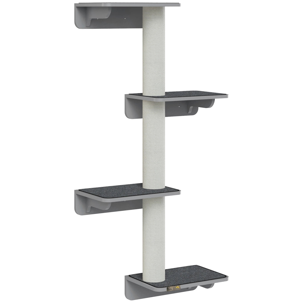 Albero tiragraffi per gatti 4 piani ¨C zephmum ¨C 137cm