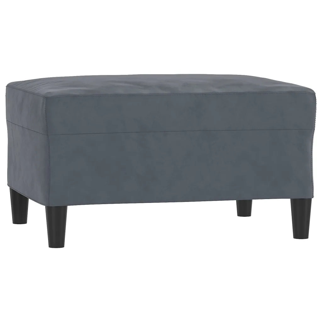 Set di Divani 4 pz con Cuscini Grigio Scuro in Velluto 3202181