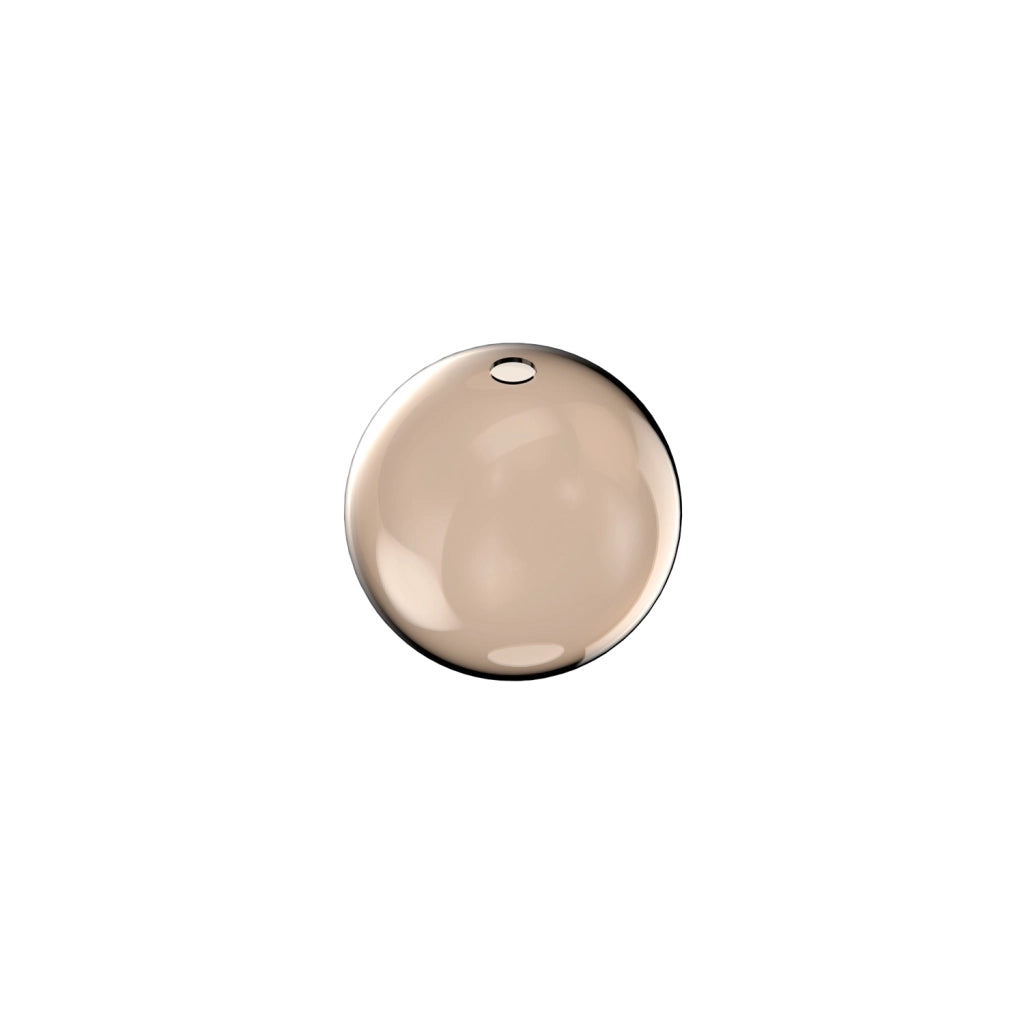 Rosone Contemporaneo Rubber Metallo Ambra Medio