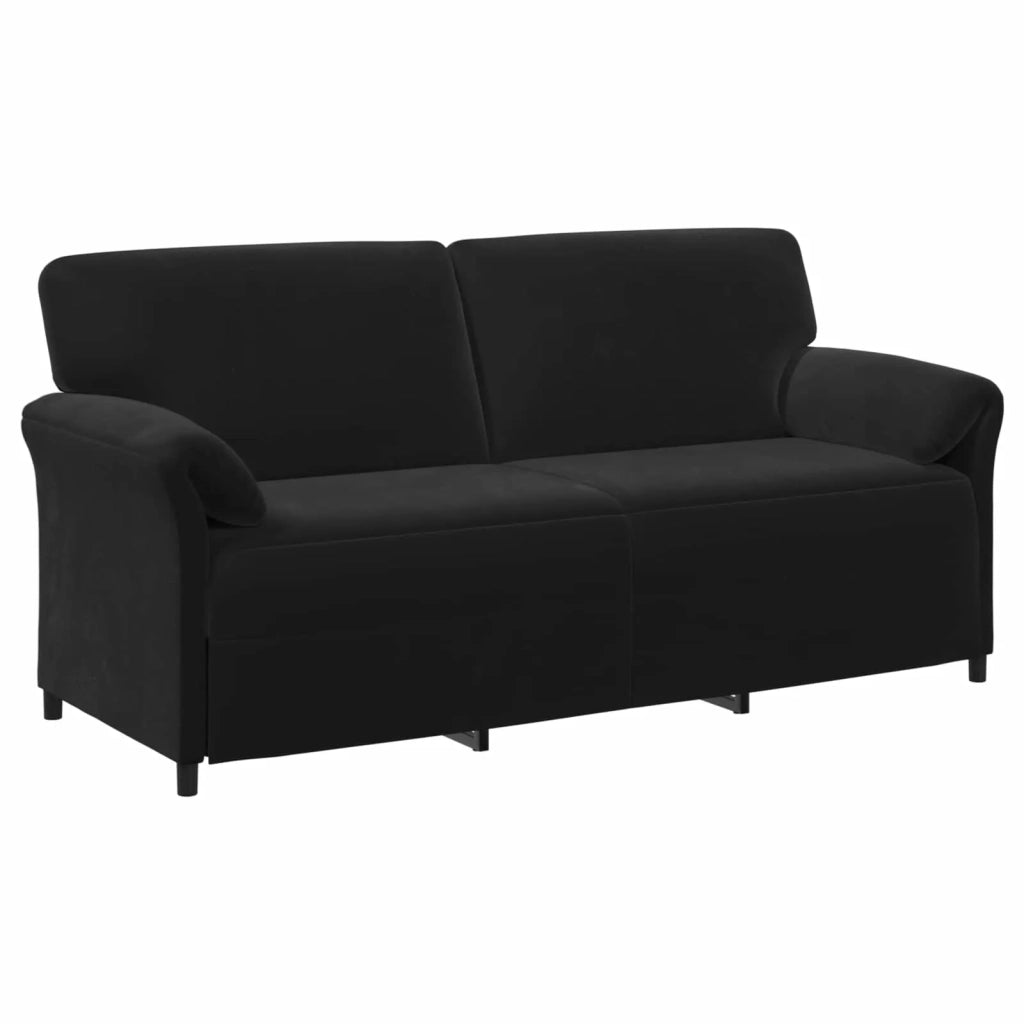 Set di divani 2 pz Nero Velluto 3424919