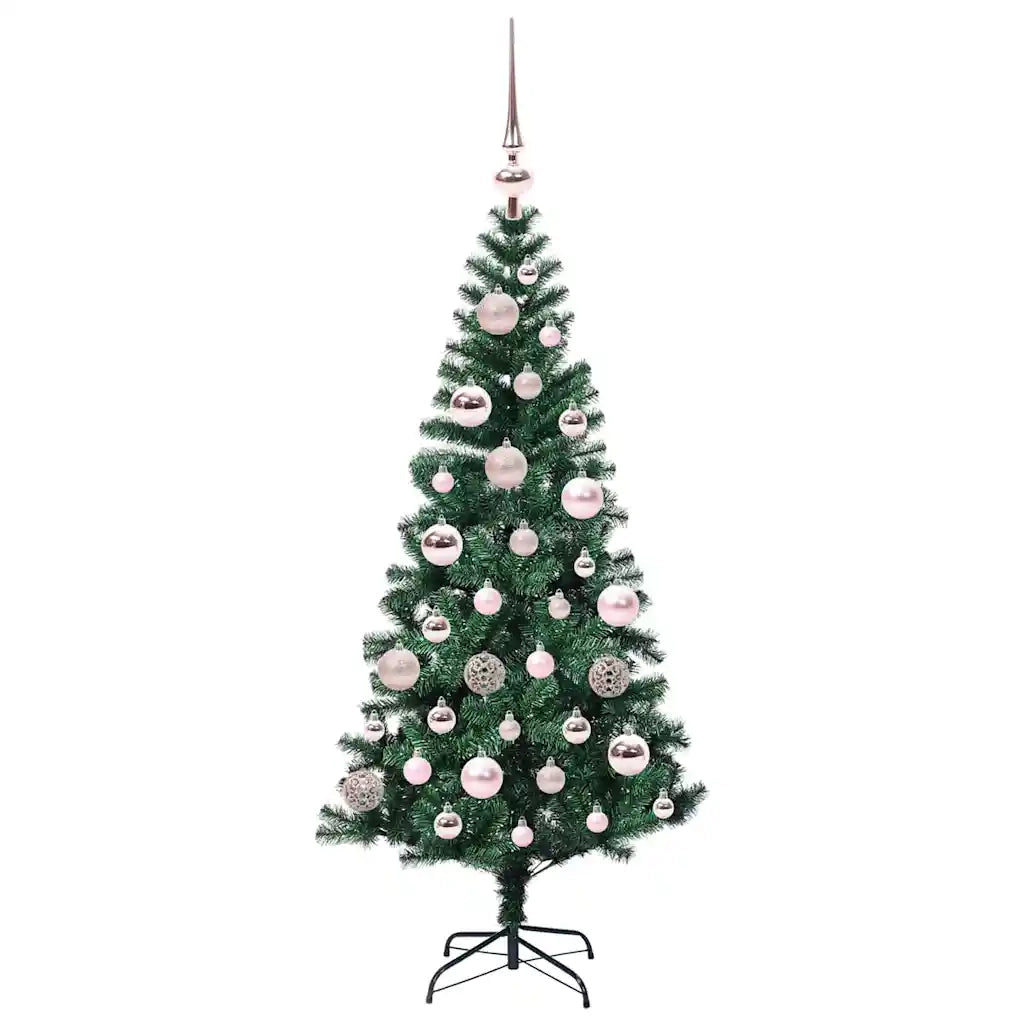 Albero di Natale artificiale con luci integrate Verde 120 cm 3396738