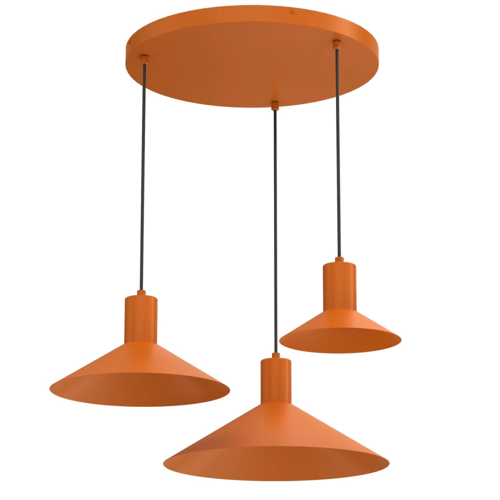 Lampada a sospensione Nox 3xGU10 arancione Luminex