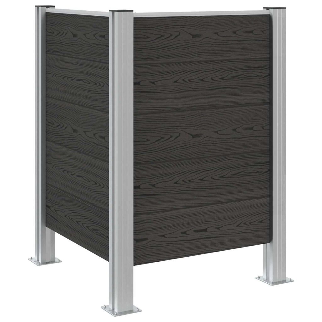 Recinzione Contenitore per Rifiuti Grigio 85 x 85 x 115 cm