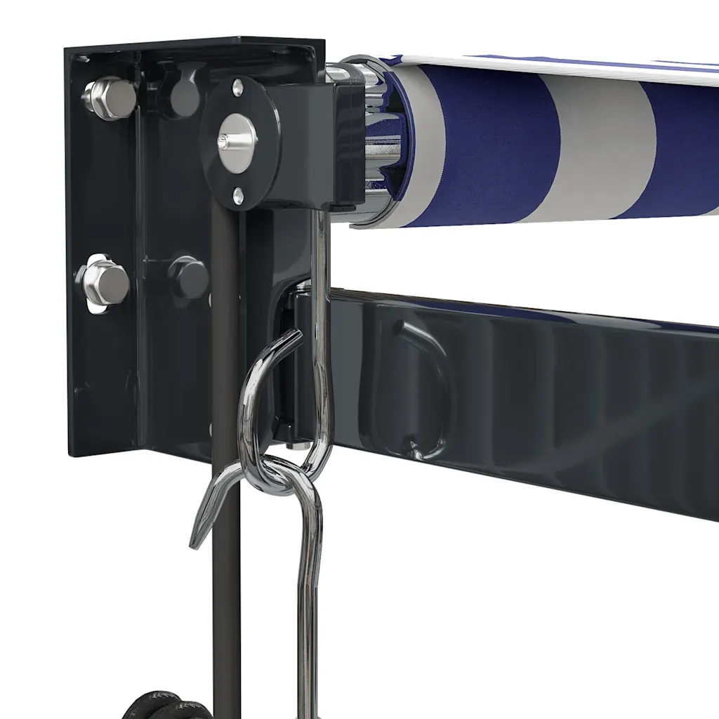 Tenda Sole Automatica Retrattile Blu e Bianca 4x3 m 3154498