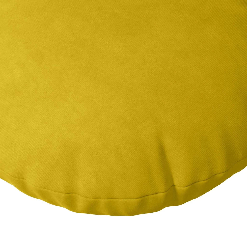 Cuscini per Seduta 2 pcs Giallo Ø60 x 21 cm Velluto 42014218