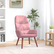 Sedia Relax Rosa in Velluto 4102614