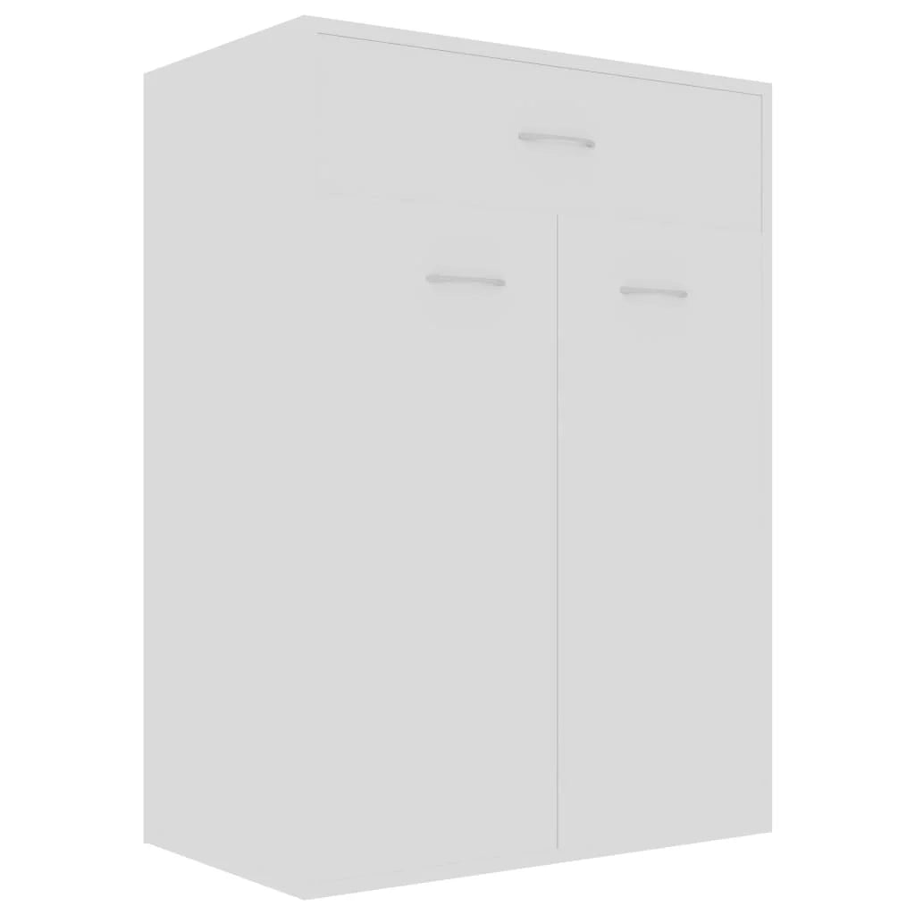 Scarpiera mobile contenitore per scarpe mobile per ingresso/corridoio/soggiorno 60 x 35 x 84 cm legno ingegnerizzato bianco 02_0021489