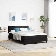 Letto a Sorgente LED con materasso Nero 140 x 200 cm Velluto 3342724
