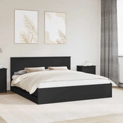 Struttura del letto Nero 180 x 200 cm Legno Ingegnerizzato 3410680