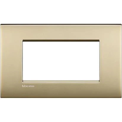 Living Light - Placca 4P Oro satinato - LNC4804OF